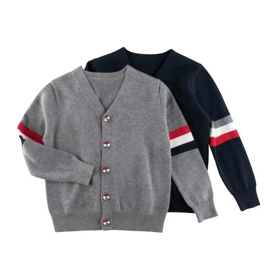 Children'S Spring New 2024 Baby Clothing Knitwear Children'S Coat Boys' Sweater